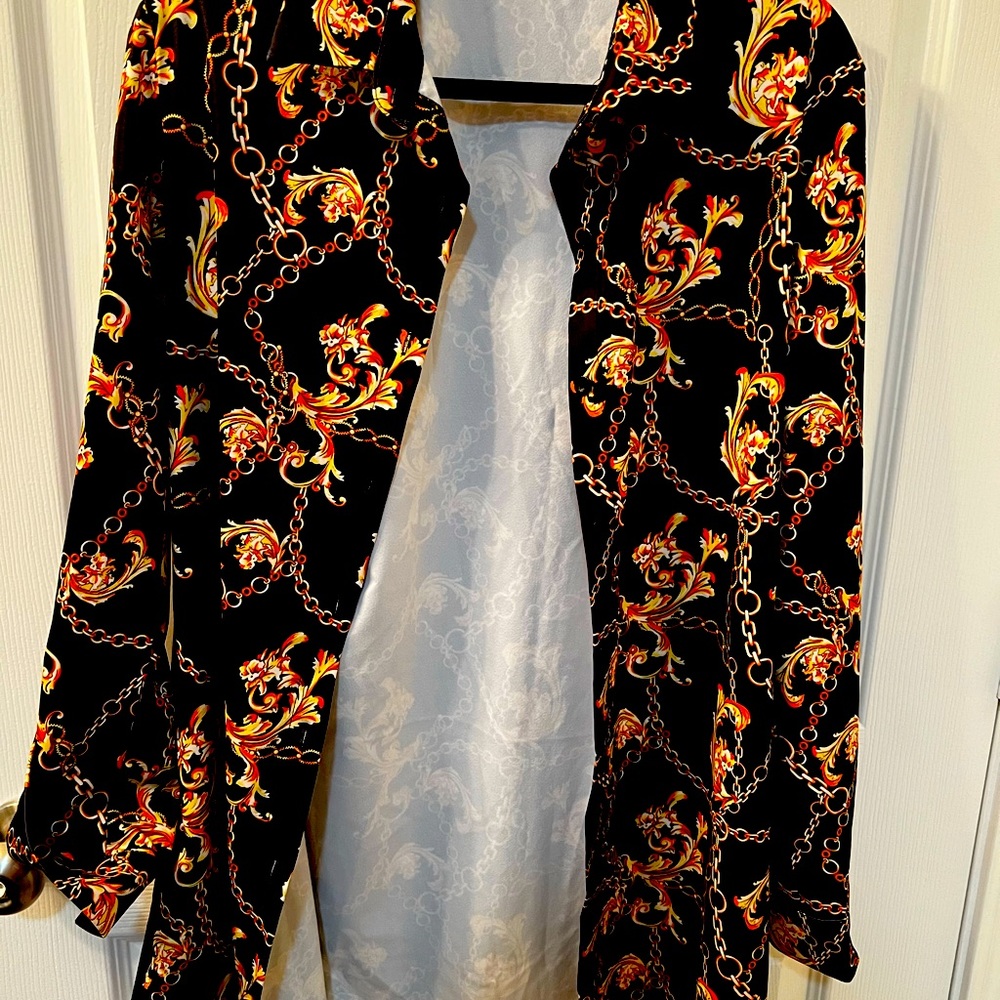 Gold chains long shirt